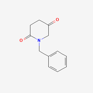 molecular formula C12H13NO2 B14069376 1-Benzylpiperidine-2,5-dione CAS No. 90292-54-9