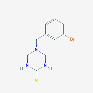 5-[(3-Bromophenyl)methyl]-1,3,5-triazinane-2-thione