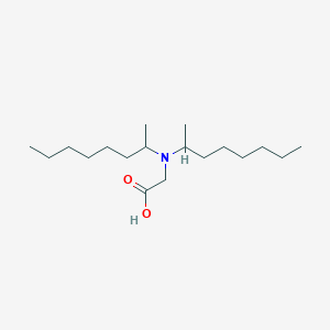 molecular formula C18H37NO2 B14069411 N,N-Dioctan-2-ylglycine CAS No. 100365-69-3