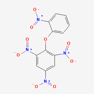 molecular formula C12H6N4O9 B14069422 1,3,5-Trinitro-2-(2-nitrophenoxy)benzene CAS No. 10242-30-5