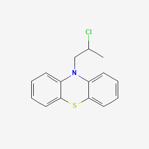 molecular formula C15H14ClNS B14069440 10-(2-Chloropropyl)phenothiazine CAS No. 101976-39-0