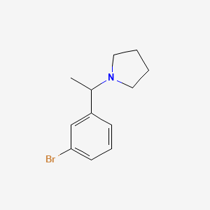1-(1-(3-Bromophenyl)ethyl)pyrrolidine