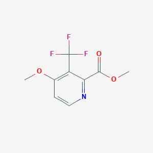 molecular formula C9H8F3NO3 B14069460 Methyl 4-methoxy-3-(trifluoromethyl)picolinate 