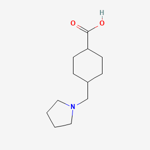 (1r,4r)-4-[(Pyrrolidin-1-yl)methyl]cyclohexane-1-carboxylic acid