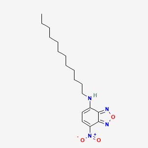 molecular formula C18H28N4O3 B14069559 N-Dodecyl-7-nitrobenzo[c][1,2,5]oxadiazol-4-amine CAS No. 102565-91-3