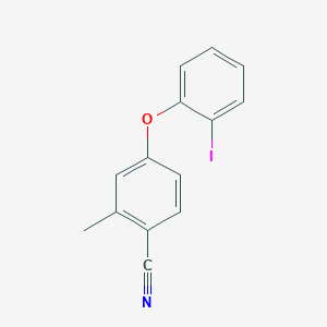 4-(2-Iodophenoxy)-2-methylbenzonitrile