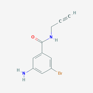 3-Amino-5-bromo-N-(prop-2-yn-1-yl)benzamide
