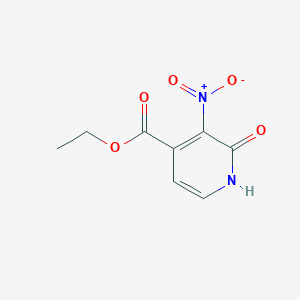 molecular formula C8H8N2O5 B14069686 Ethyl 3-nitro-2-oxo-1,2-dihydropyridine-4-carboxylate 