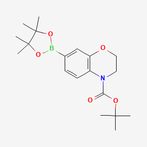 tert-butyl 7-(4,4,5,5-tetramethyl-1,3,2-dioxaborolan-2-yl)-2H-benzo[b][1,4]oxazine-4(3H)-carboxylate