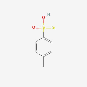 molecular formula C7H8O2S2 B14069750 4-Methylbenzenesulfonothioic o-acid CAS No. 45936-43-4