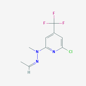 N-(6-Chloro-4-trifluoromethyl-pyridin-2-yl)-N'-eth-(Z)-ylidene-N-methyl-hydrazine