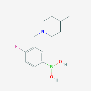 4-Fluoro-3-((4-methylpiperidin-1-yl)methyl)phenylboronic acid
