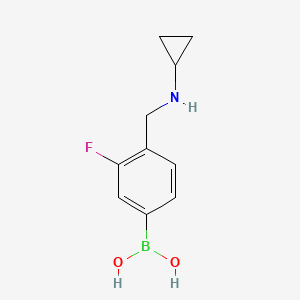 4-((Cyclopropylamino)methyl)-3-fluorophenylboronic acid