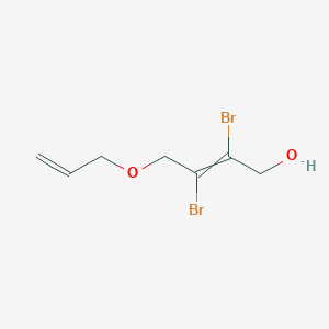 molecular formula C7H10Br2O2 B14069807 2,3-Dibromo-4-[(prop-2-en-1-yl)oxy]but-2-en-1-ol CAS No. 100362-77-4