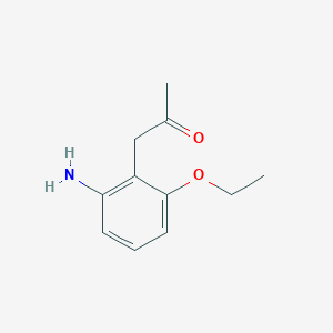 molecular formula C11H15NO2 B14069834 1-(2-Amino-6-ethoxyphenyl)propan-2-one 