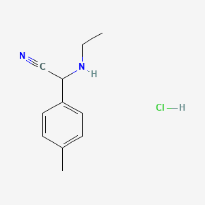 2-(Ethylamino)-2-(p-tolyl)acetonitrile hydrochloride