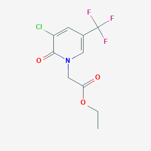 Ethyl 2-[3-chloro-2-oxo-5-(trifluoromethyl)-1-pyridyl]acetate