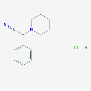2-(1-Piperidyl)-2-(p-tolyl)acetonitrile hydrochloride