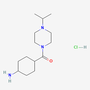 Methanone, (trans-4-aminocyclohexyl)-[4-(1-methyleth[4-(1-methylethyl)-1-piperazinyl]-, hydrochloride