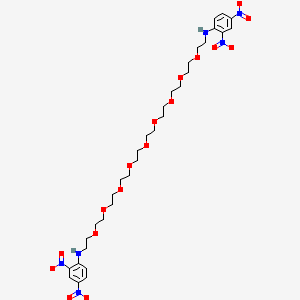 molecular formula C32H48N6O17 B14069905 N1,N29-Bis(2,4-dinitrophenyl)-3,6,9,12,15,18,21,24,27-nonaoxanonacosane-1,29-diamine 