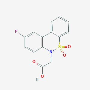 (9-Fluoro-5,5-dioxido-6H-dibenzo[c,e][1,2]thiazin-6-yl)acetic acid