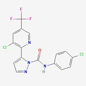 5-(3-Chloro-5-trifluoromethyl-pyridin-2-yl)-pyrazole-1-carboxylic acid (4-chloro-phenyl)-amide