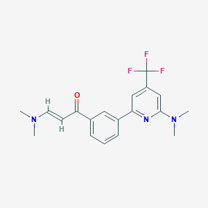 (E)-3-Dimethylamino-1-[3-(6-dimethylamino-4-trifluoromethyl-pyridin-2-yl)-phenyl]-propenone