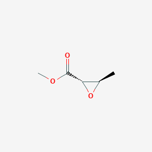 molecular formula C5H8O3 B14069961 Methyl (2S,3R)-3-methyloxirane-2-carboxylate CAS No. 10133-07-0