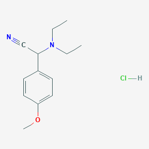 2-(Diethylamino)-2-(4-methoxyphenyl)acetonitrile hydrochloride