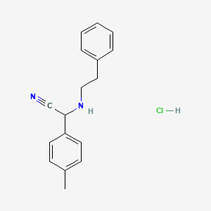 2-(Phenethylamino)-2-(p-tolyl)acetonitrile hydrochloride