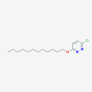 molecular formula C16H27ClN2O B14070059 Pyridazine, 3-chloro-6-(dodecyloxy)- CAS No. 92873-42-2