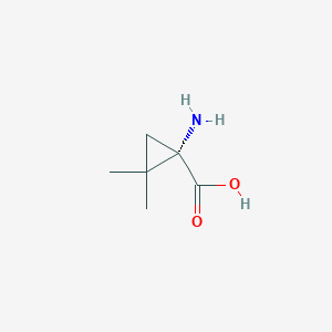 molecular formula C6H11NO2 B140701 (1S)-1-amino-2,2-dimethylcyclopropane-1-carboxylic acid CAS No. 130930-42-6