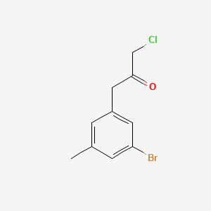 molecular formula C10H10BrClO B14070196 1-(3-Bromo-5-methylphenyl)-3-chloropropan-2-one 