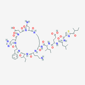 molecular formula C66H98N16O17S B140702 Bacitracin F CAS No. 22601-63-4