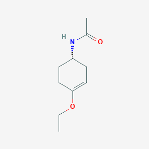 molecular formula C10H17NO2 B1407023 N-[(1S)-4-ethoxycyclohex-3-en-1-yl]acetamide CAS No. 73625-13-5