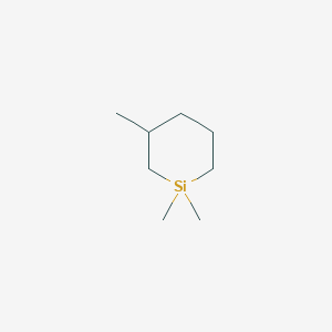 molecular formula C8H18Si B14070231 1,1,3-Trimethylsilinane CAS No. 101772-53-6