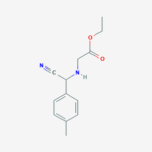 Ethyl 2-[[cyano(p-tolyl)methyl]amino]acetate