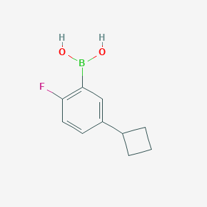 molecular formula C10H12BFO2 B14070282 (5-Cyclobutyl-2-fluorophenyl)boronic acid 