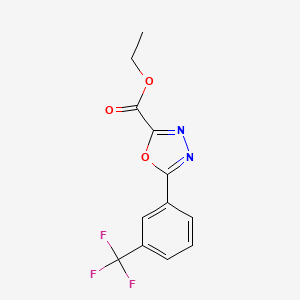 Ethyl 5-[3-(trifluoromethyl)phenyl]-1,3,4-oxadiazole-2-carboxylate