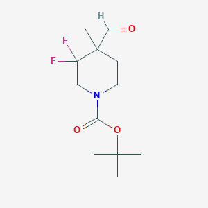 tert-butyl 3,3-Difluoro-4-formyl-4-methylpiperidine-1-carboxylate