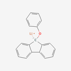 molecular formula C19H13LiO B14070335 lithium;9-phenoxyfluoren-9-ide CAS No. 101412-74-2