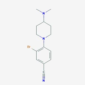 3-Bromo-4-[4-(dimethylamino)piperidin-1-yl]benzonitrile