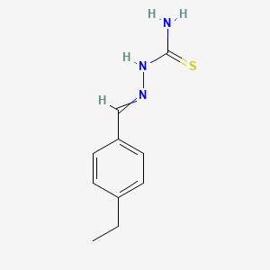 molecular formula C10H13N3S B14070362 Hydrazinecarbothioamide, 2-[(4-ethylphenyl)methylene]- CAS No. 61356-15-8