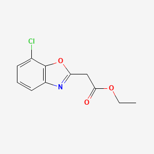molecular formula C11H10ClNO3 B14070374 Ethyl 2-(7-chlorobenzo[d]oxazol-2-yl)acetate 