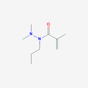 molecular formula C9H18N2O B14070393 N',N',2-trimethyl-N-propylprop-2-enehydrazide 