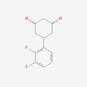 molecular formula C12H10F2O2 B1407040 5-(2,3-Difluorophenyl)cyclohexane-1,3-dione CAS No. 1503065-06-2