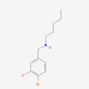 [(4-Bromo-3-fluorophenyl)methyl](pentyl)amine