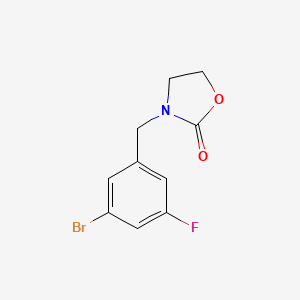 3-[(3-Bromo-5-fluorophenyl)methyl]-1,3-oxazolidin-2-one