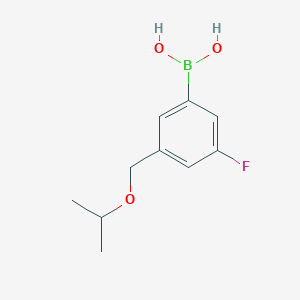 molecular formula C10H14BFO3 B1407056 (3-Fluoro-5-(isopropoxymethyl)phenyl)boronic acid CAS No. 1704063-75-1