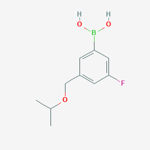 molecular formula C10H14BFO3 B1407056 (3-氟-5-(异丙氧基甲基)苯基)硼酸 CAS No. 1704063-75-1